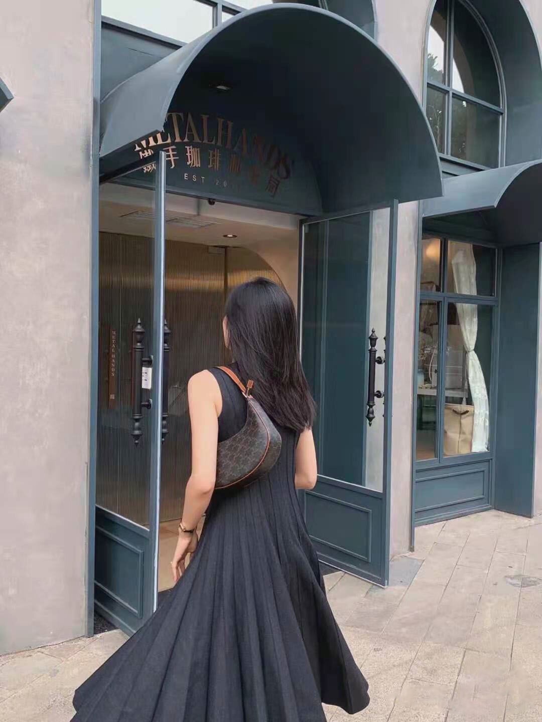 Túi đeo nách Ce lin họa tiết vintage
