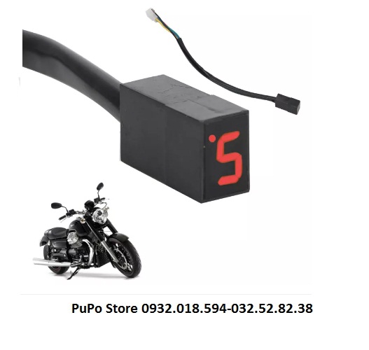 (Loại tốt) 1 bộ đèn LED và cóc chuyển đổi báo số xe máy d-ream wave cub và các loại xe moto đời cũ