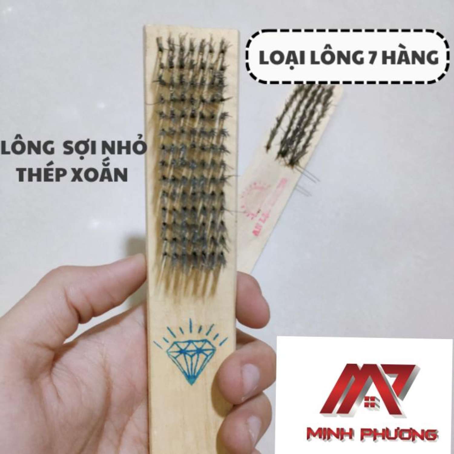BÀN CHẢI SẮT CÁN GỖ
