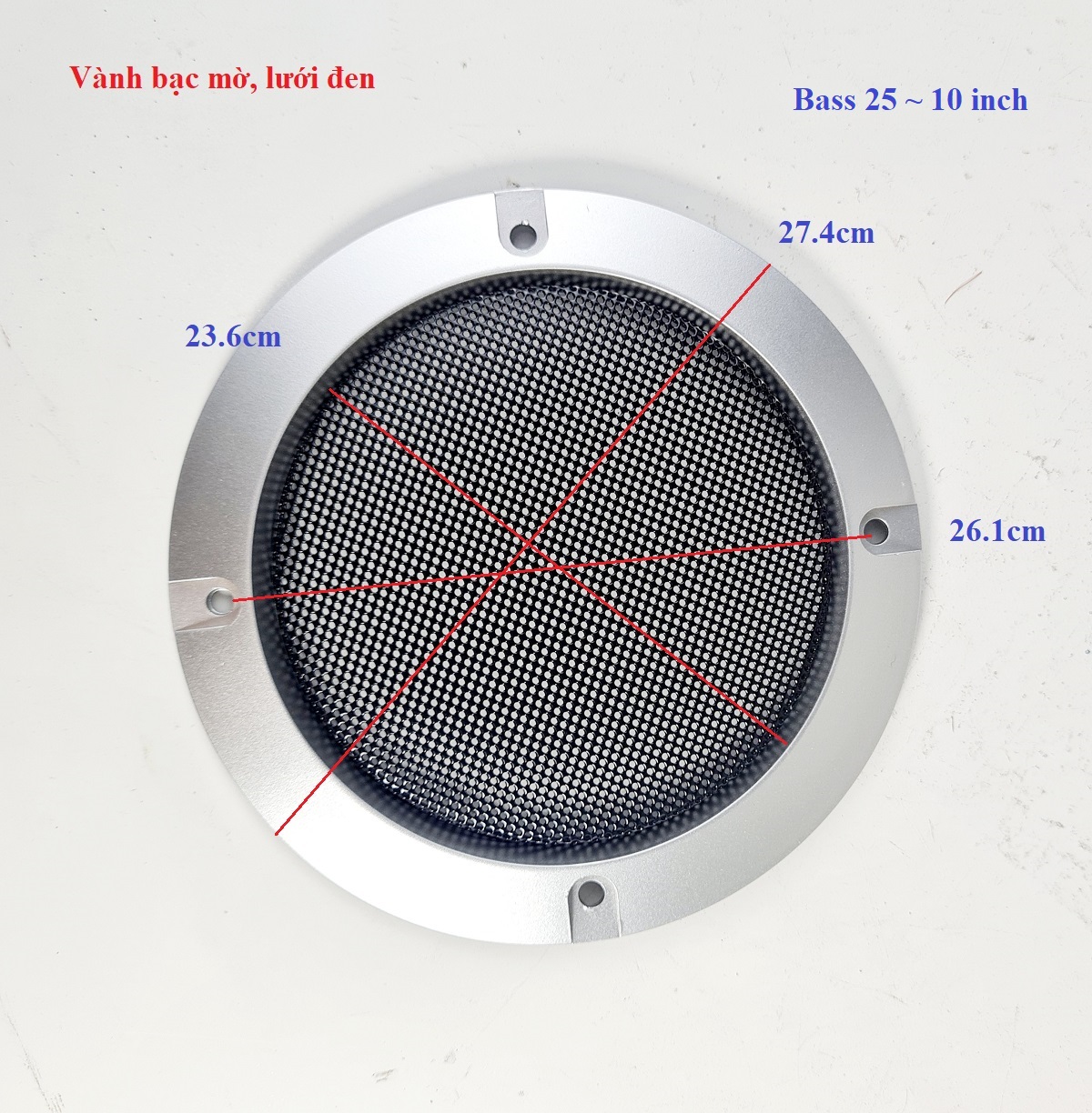 E căng, màng lưới bảo vệ loa cho bass 16 và bass 20