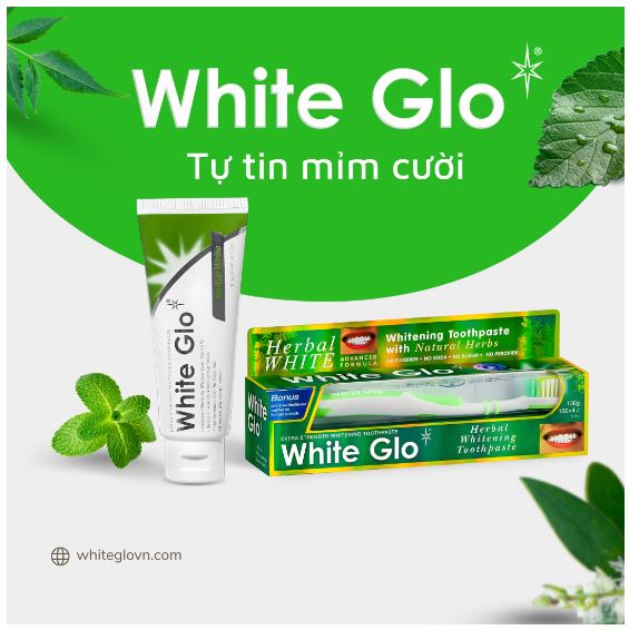 Kem Đánh Răng Thảo Mộc White Glo 150g Chính Hãng