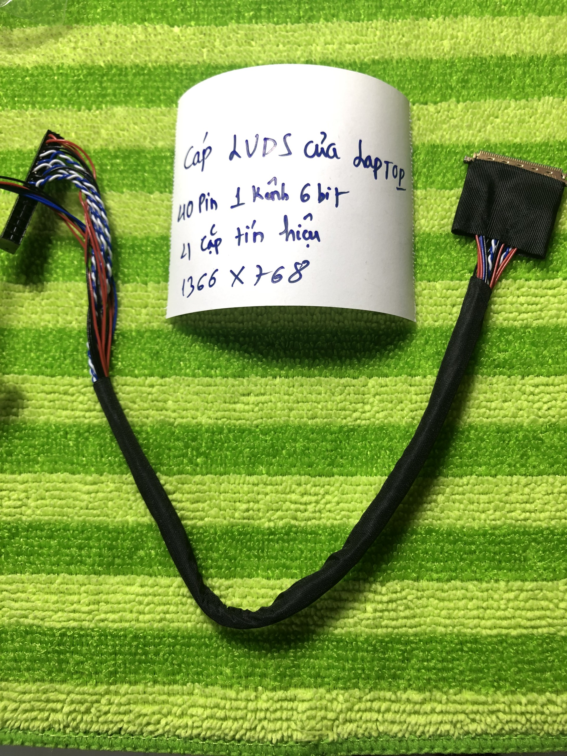 cáp LVDS led 40pin 1ch-6bit 4 cặp tín hiệu cho màn laptop