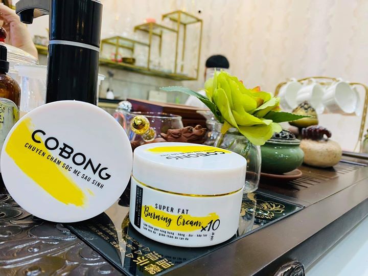 Kem tan mỡ Cô Bông x10 giúp giảm mỡ bụng kèm Thước Dây