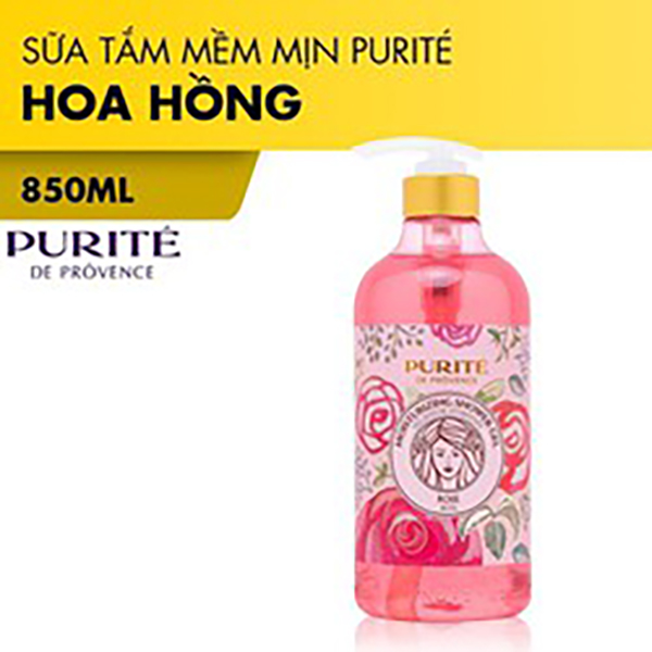 [HCM]Sữa Tắm Purité De Prôvence Hoa Hồng 850ml