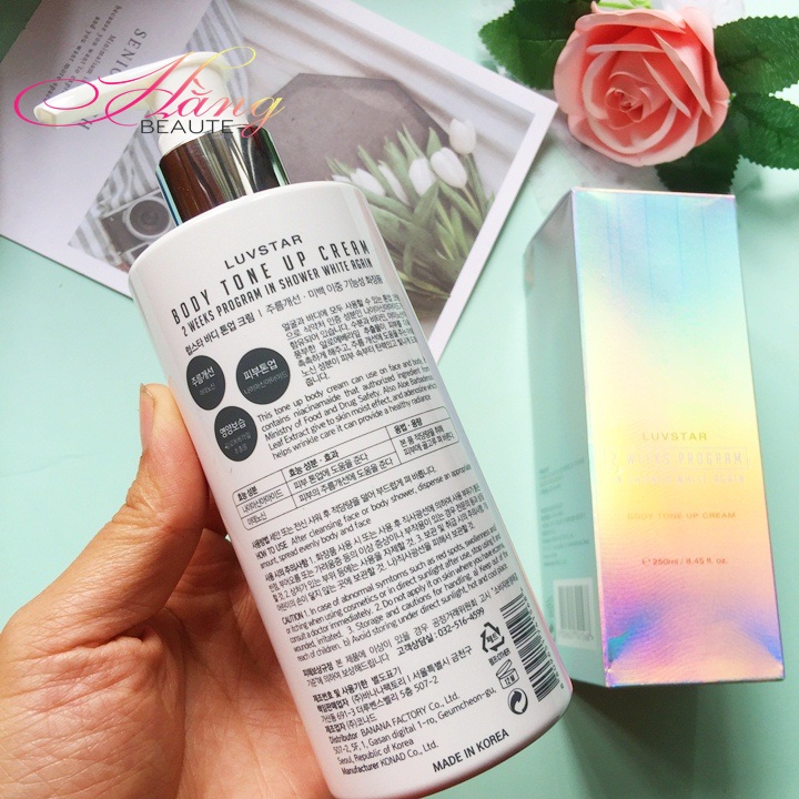 Sữa tắm truyền trắng da Luvstar