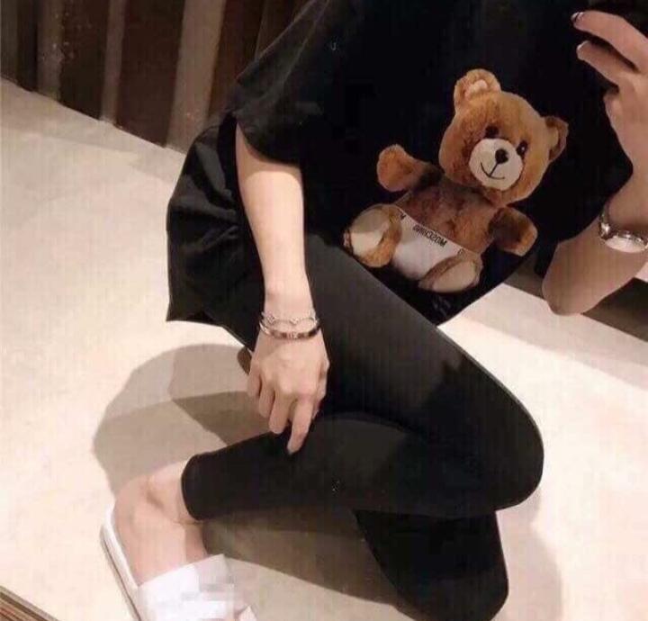 Quần legging thun lạnh gấu Brown siêu co giãn 4 chiều
