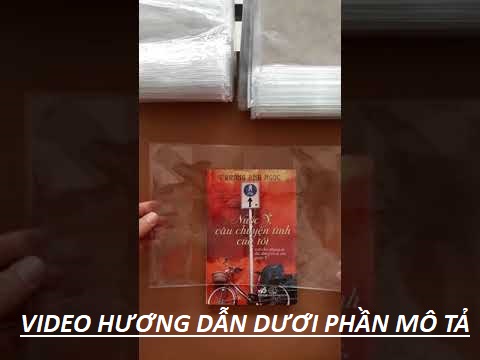 Bọc sách plastic cao cấp cho sách truyện (nhiều kích thước tùy chọn)