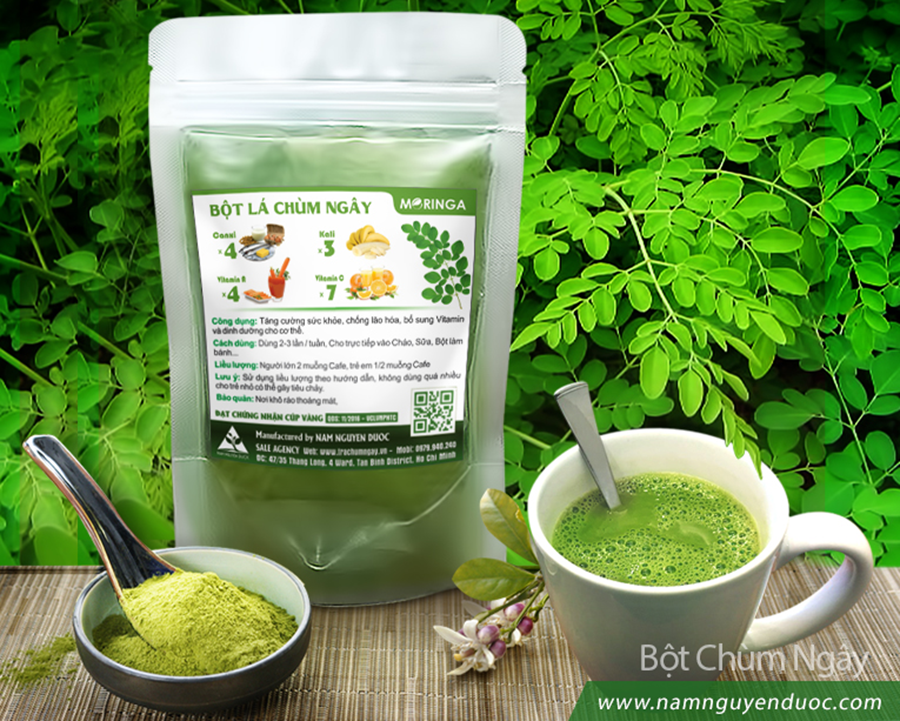 [HCM]Bột Chùm Ngây Nguyên Chất 100% - Bột Ăn Dặm Cho Bé 100gram