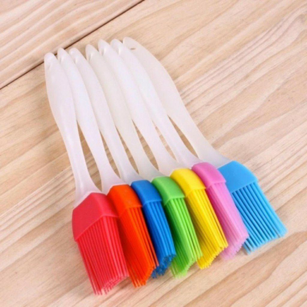 Combo 2 Cọ Chổi Silicon Phết Bơ Dầu, Quét Mặt Bánh (Màu Ngẫu Nhiên)