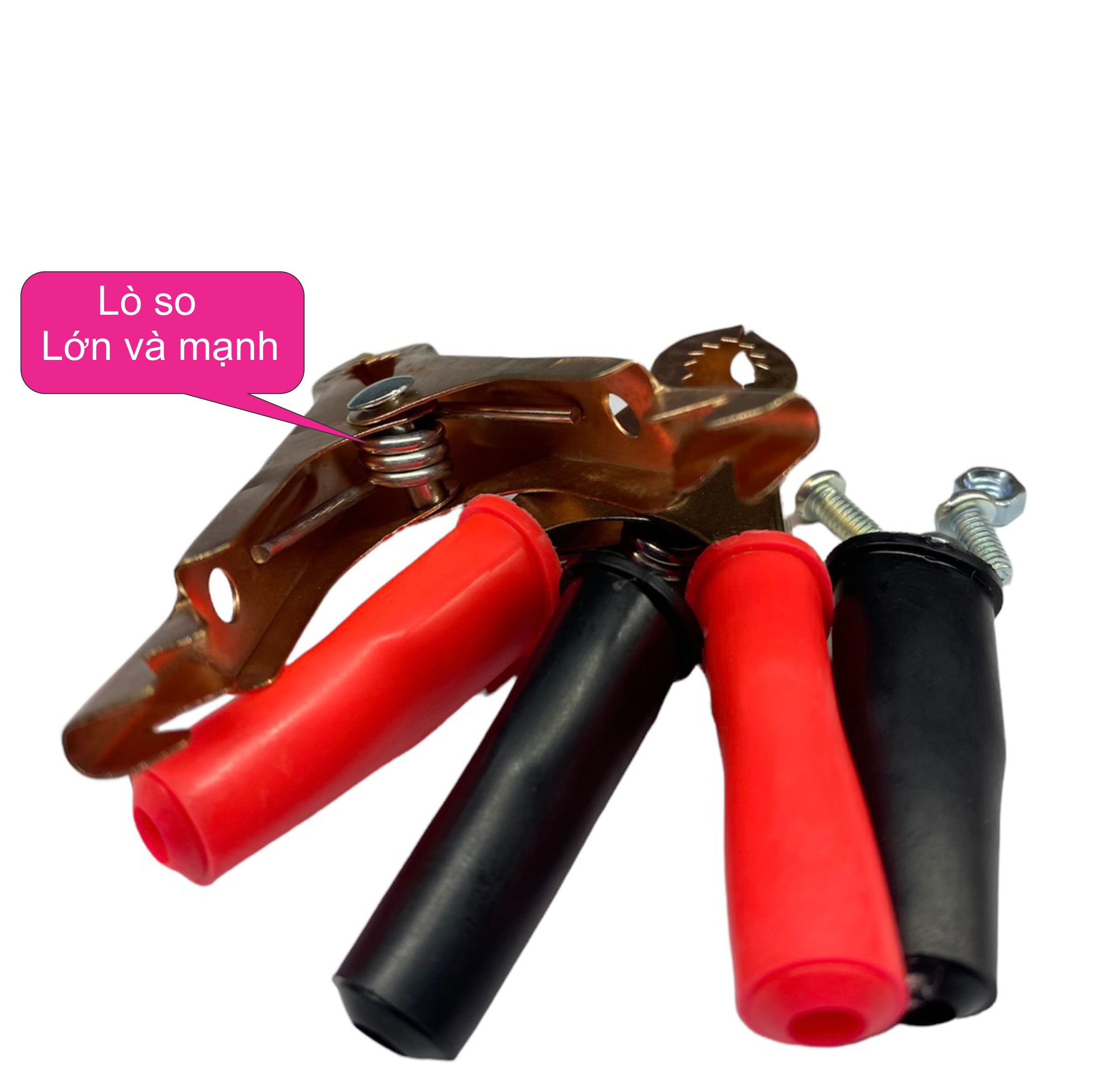 Combo 10 căp Kẹp Ắc Quy 50Ampe mạ đồng Đỏ Đen