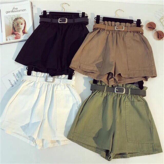 Quần Đùi Kaki Ống Rộng Cá Tính TTS0332