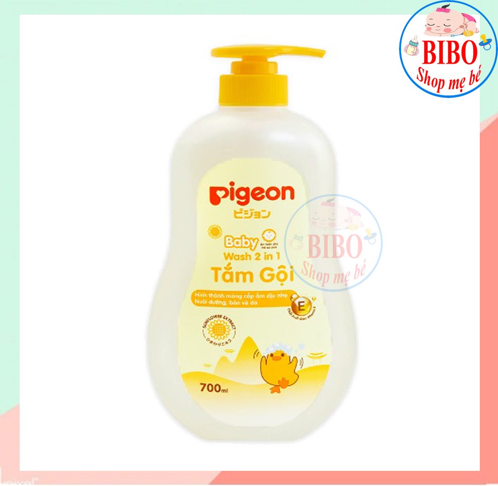 Sữa Tắm Gội Toàn Thân Em Bé 2 In 1 Pigeon 700ml