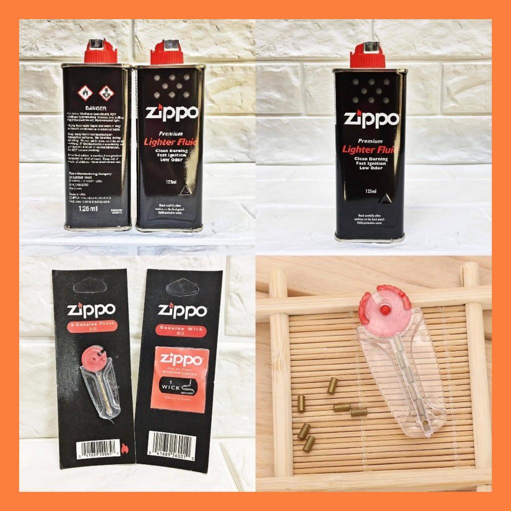 [ SIÊU TIẾT KIỆM ] Combo 3 Món Xăng, Đá Lửa, Tim Thay  Zippo ( Loại Xịn )