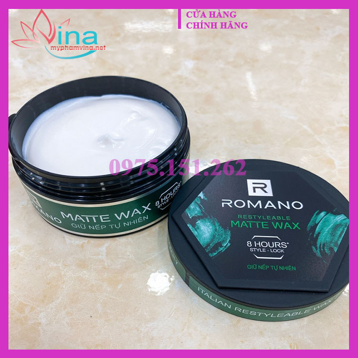 [HCM]Wax Tạo Kiểu Tóc Romano 68g