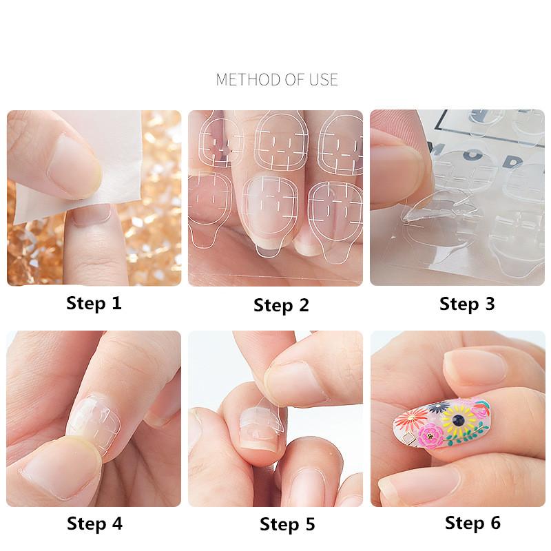 [HCM]Set 3 tấm miếng dán móng giả (keo dán móng giả) mỏng độ bám cao