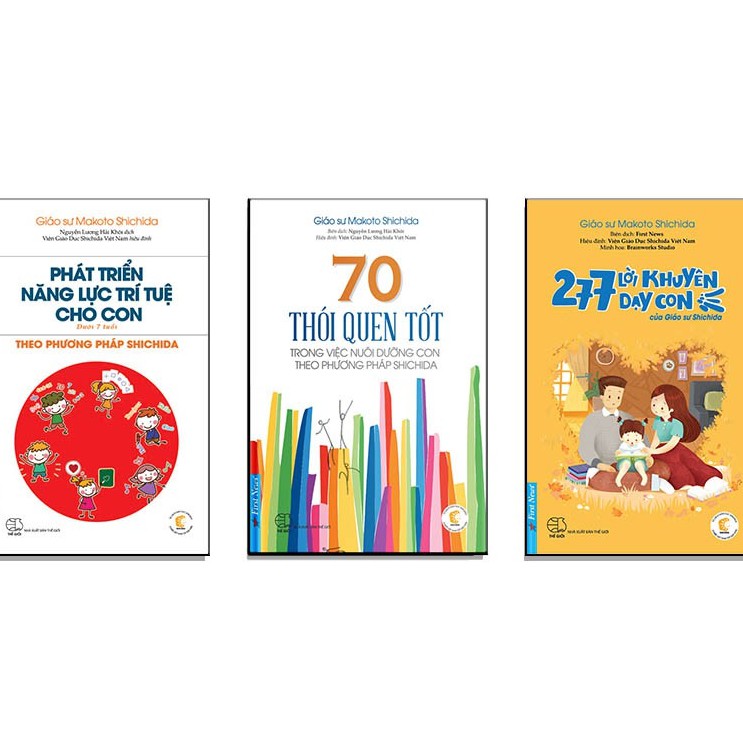 Combo phát triển năng lực trí tuệ cho con + 70 thói quen tốt trong việc nuôi dạy con + 277 lời khuyên dạy con
