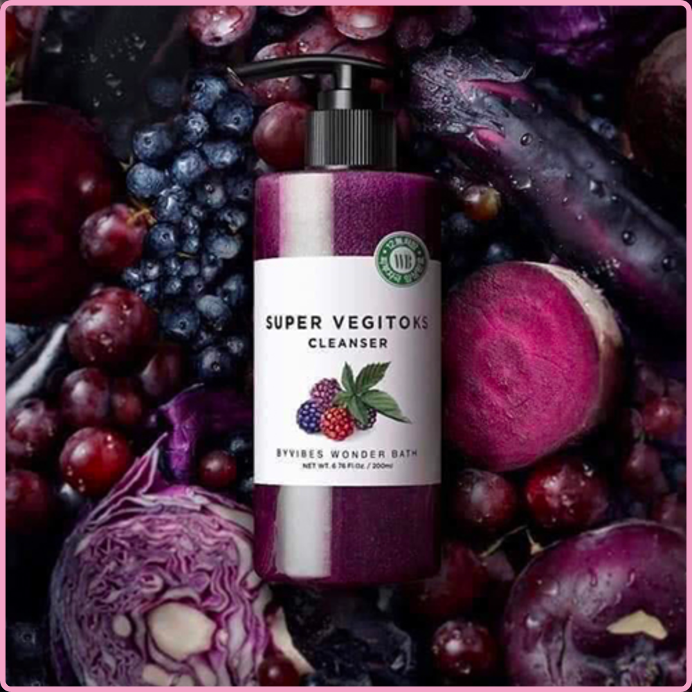 Sữa rửa mặt rau củ cà chua thải độc sủi bọt  Super Vegitoks Cleanser 300ml
