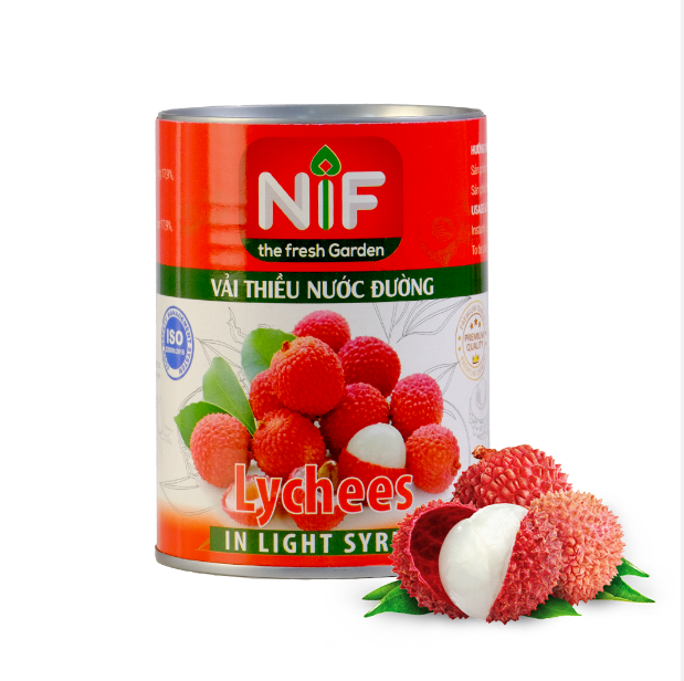Vải ngâm nước đường NIF 565g