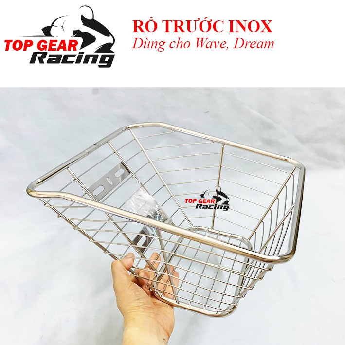 Rổ (Giỏ) Trước Inox, Titan Cho Wave, Dream <Dpol>