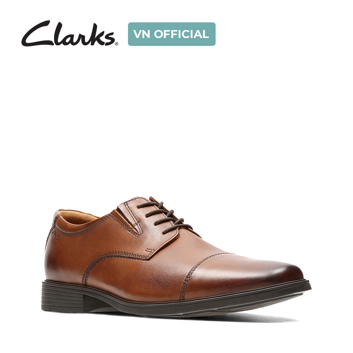 Giày Tây Da Nam Clarks - Tilden Cap
