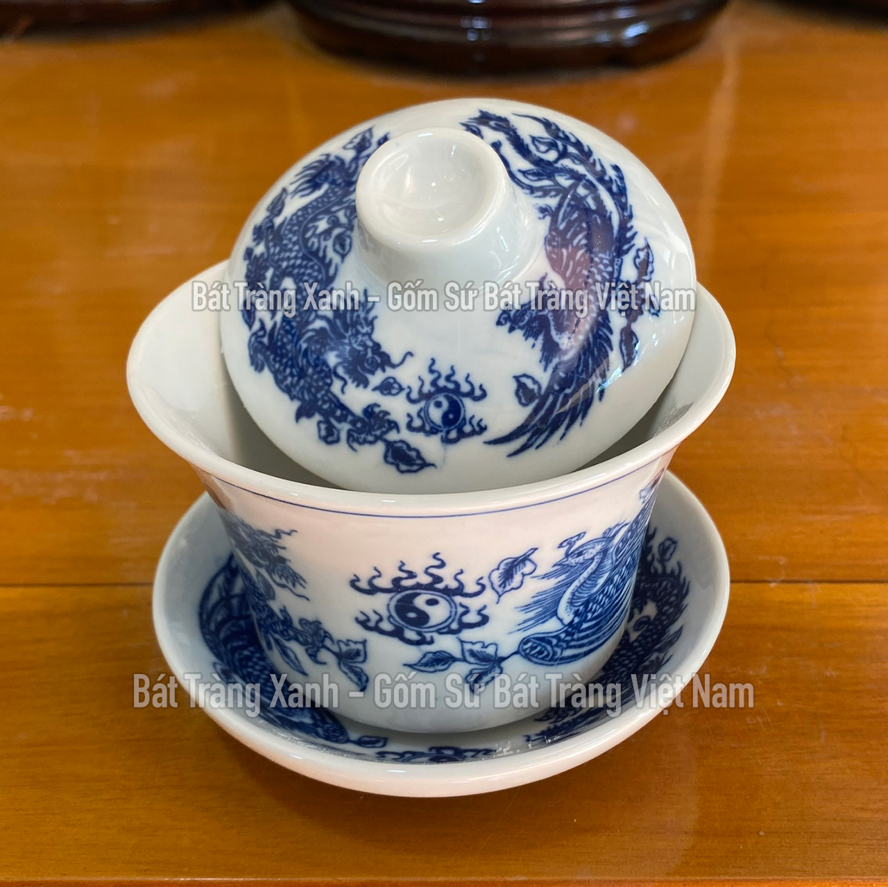 Bát Sâm (chén Sâm, chén Khải) thờ Bát Tràng, Bát Trà Sâm men lam, men trắng