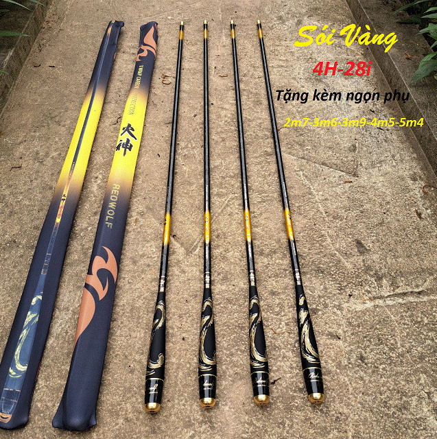 Cần tay Red Woft Sói Vàng 4H