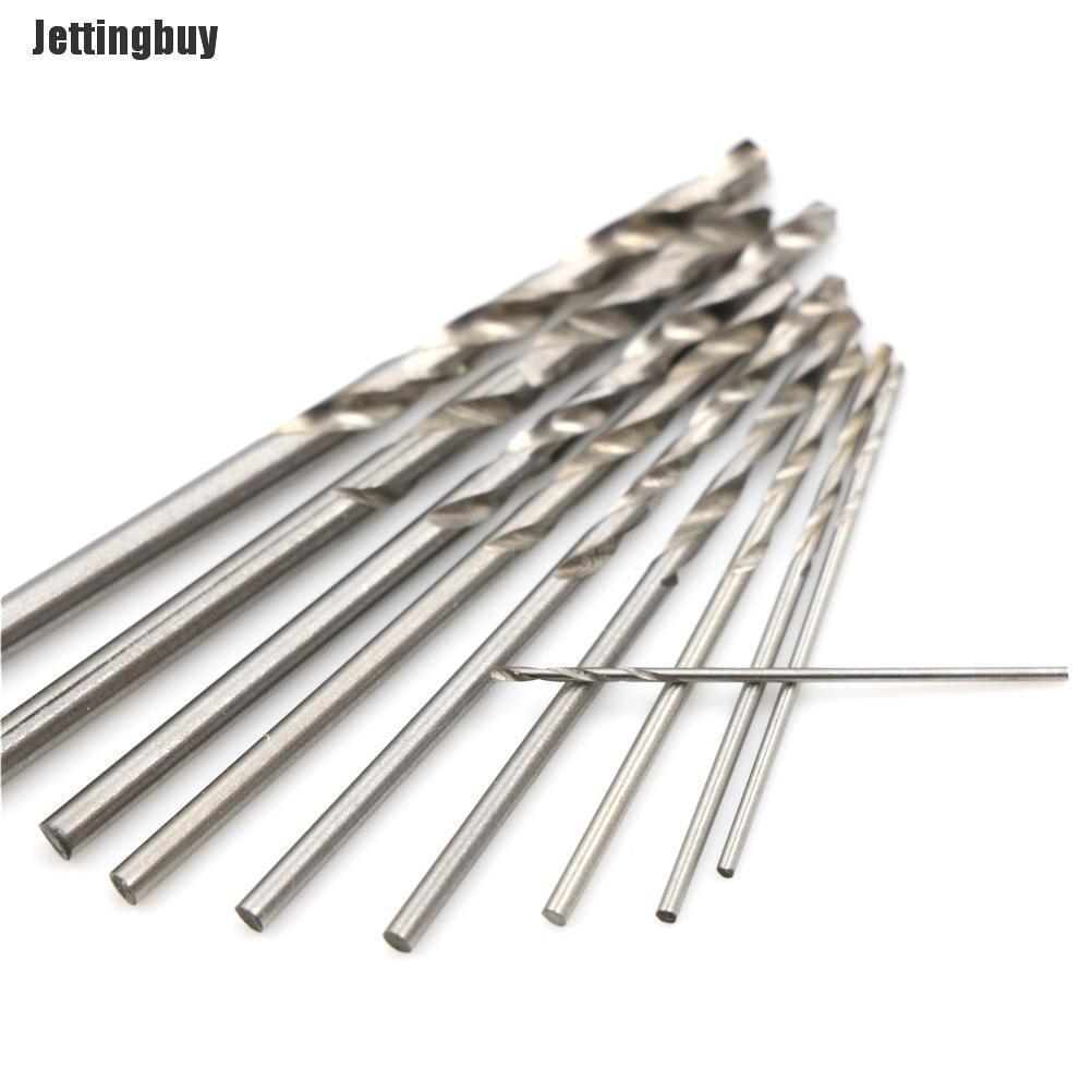 Jettingbuy 10 Chiếc Mũi Khoan Phủ Titan Mũi Khoan Thép Tốc Độ Cao Dụng Cụ Điện 0.8-3Mm