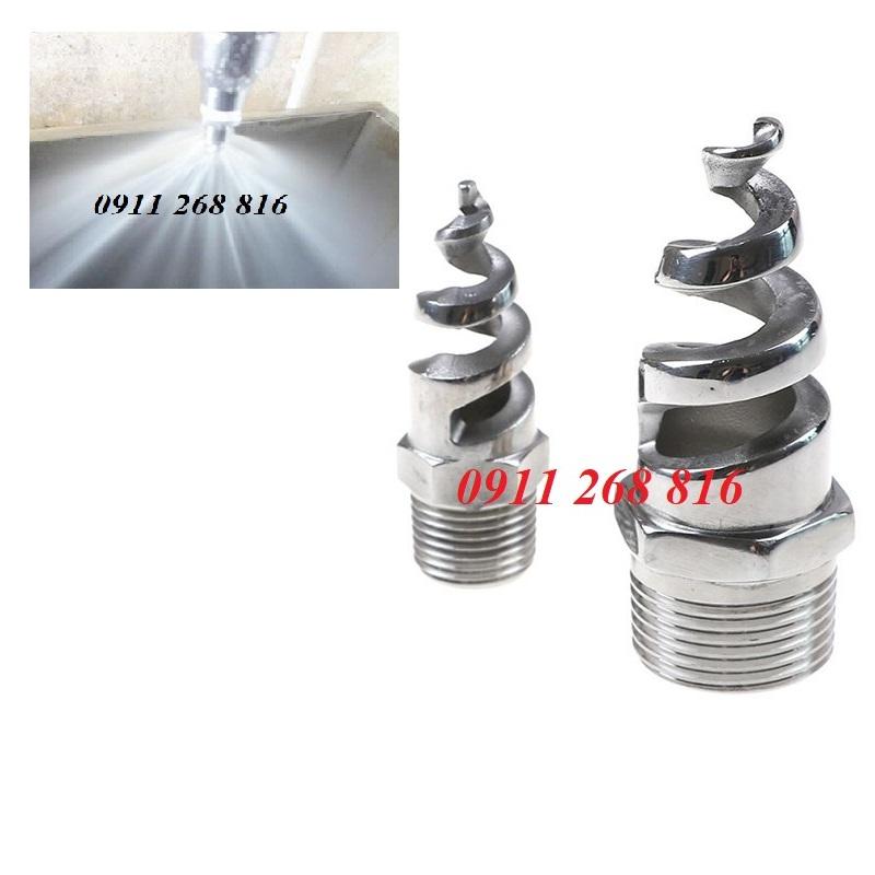Đầu phun xòe dạng xoắn ốc phi 21mm