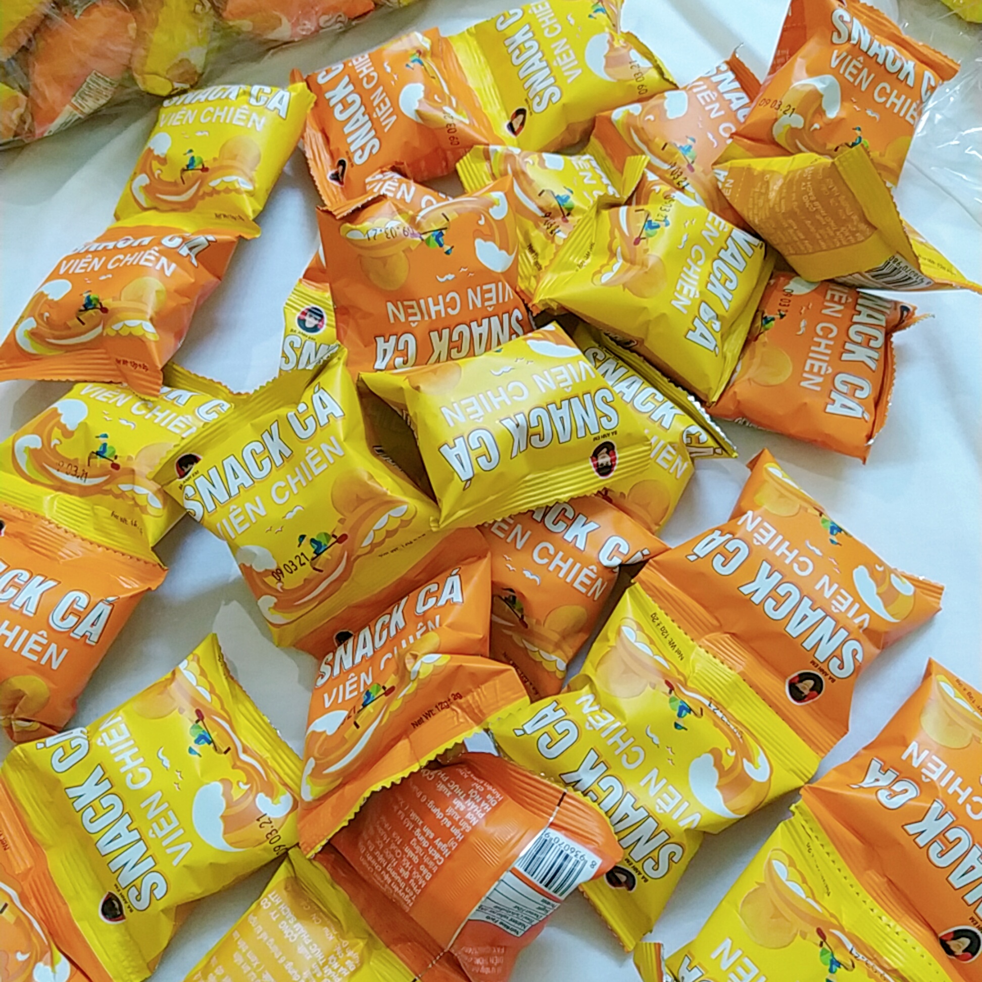 SNACK bim bim CÁ VIÊN CHIÊN ba anh em 1 bịch (60 gói)