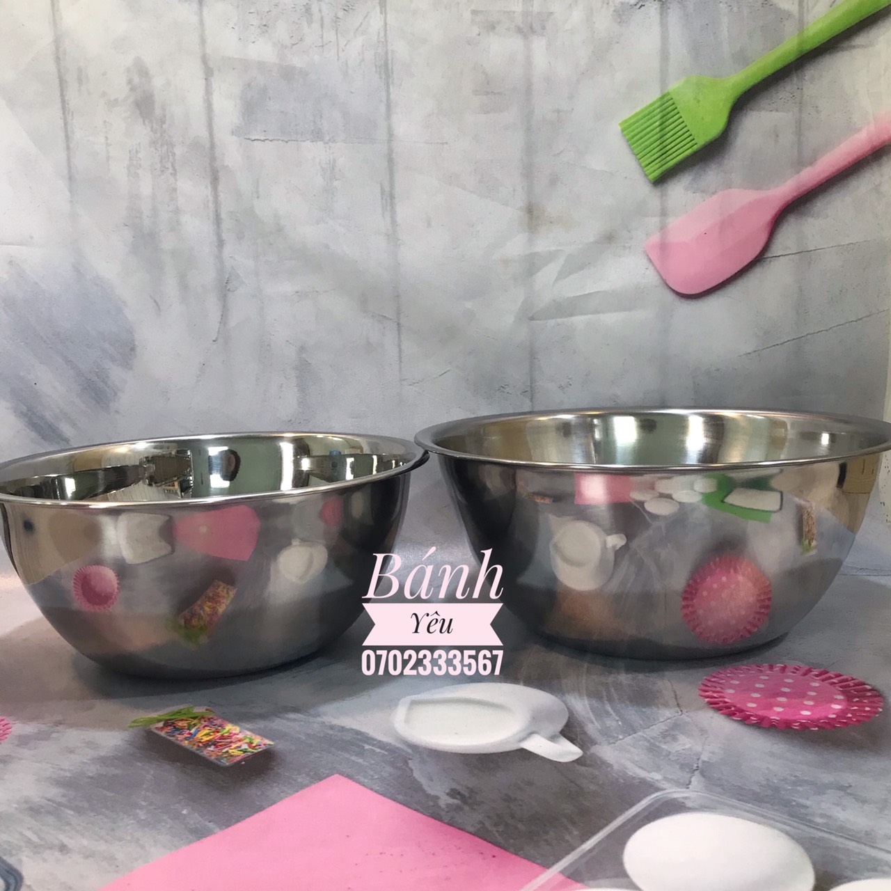 Tô Trộn/Âu Trộn Bột Inox 18cm-26cm