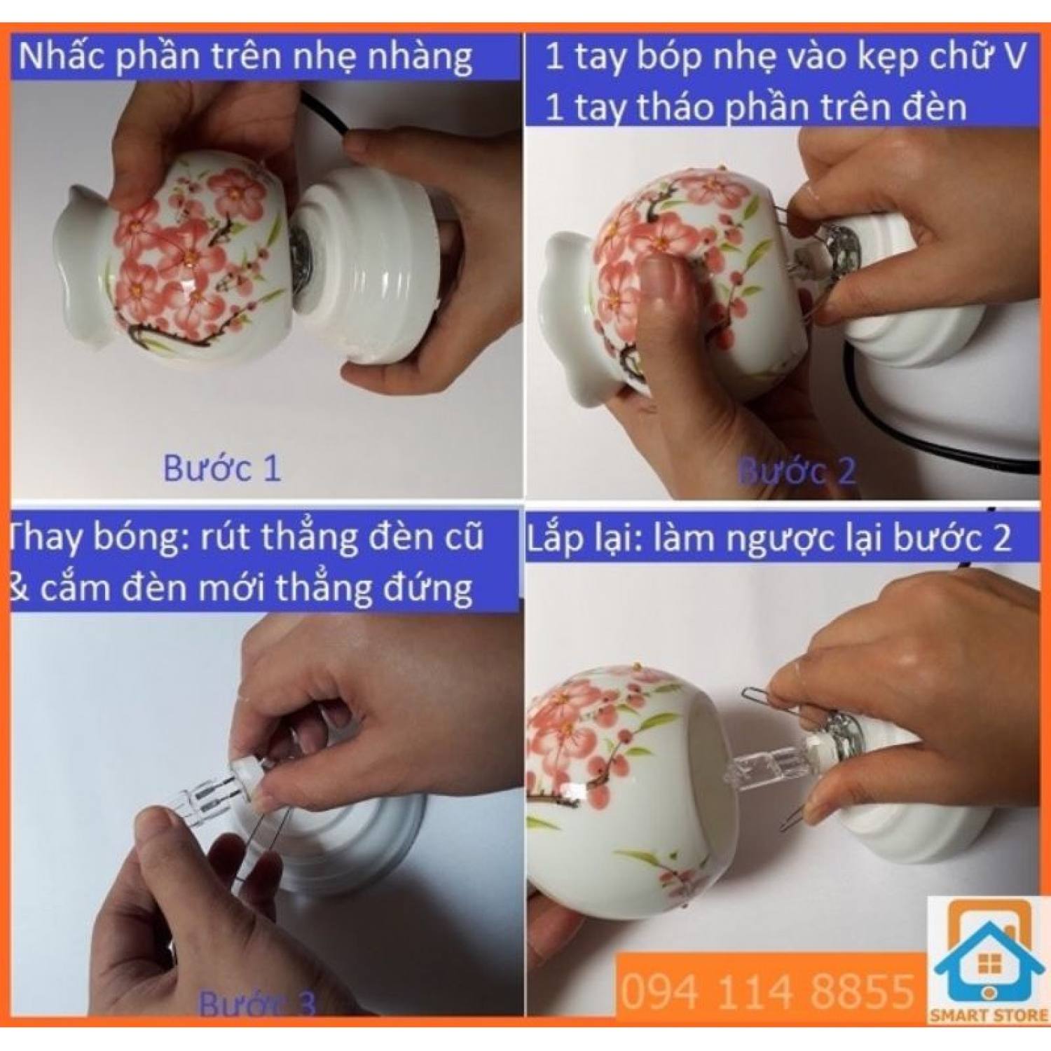 Bóng đèn Halogen dùng cho đèn xông tinh dầu