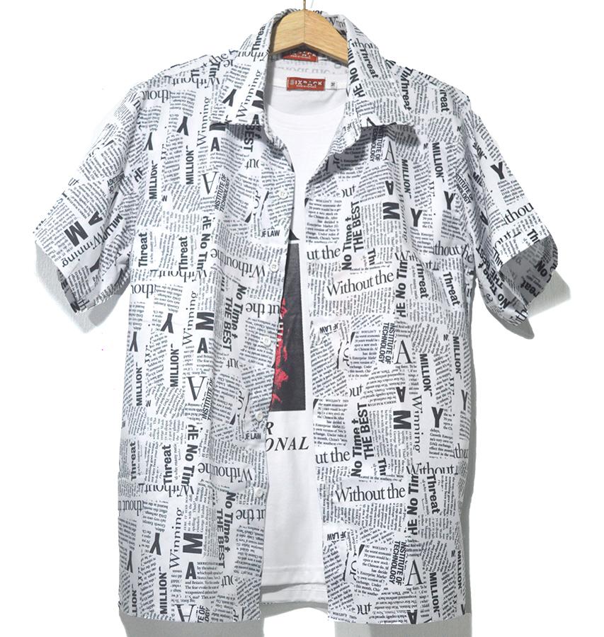 [HCMC] newspaper printing unisex shirts