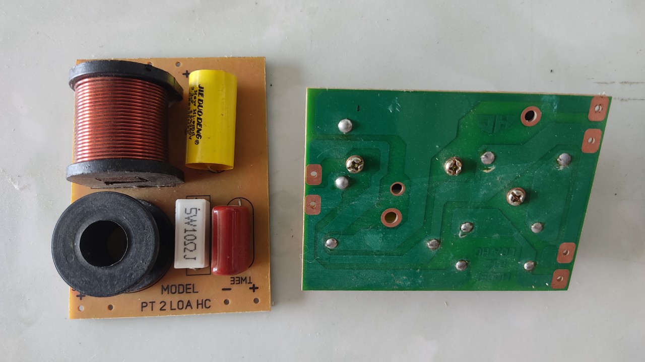 Mạch phân tần 2 đường tiếng AD -1 bass- 1 treble - phân tần 2 đường tiếng - giá 2 mạch