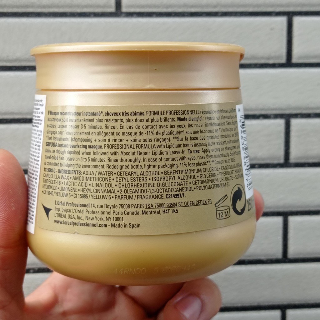 Dầu hấp phục hồi tóc hư tổn L'oreal Absolut Repair
