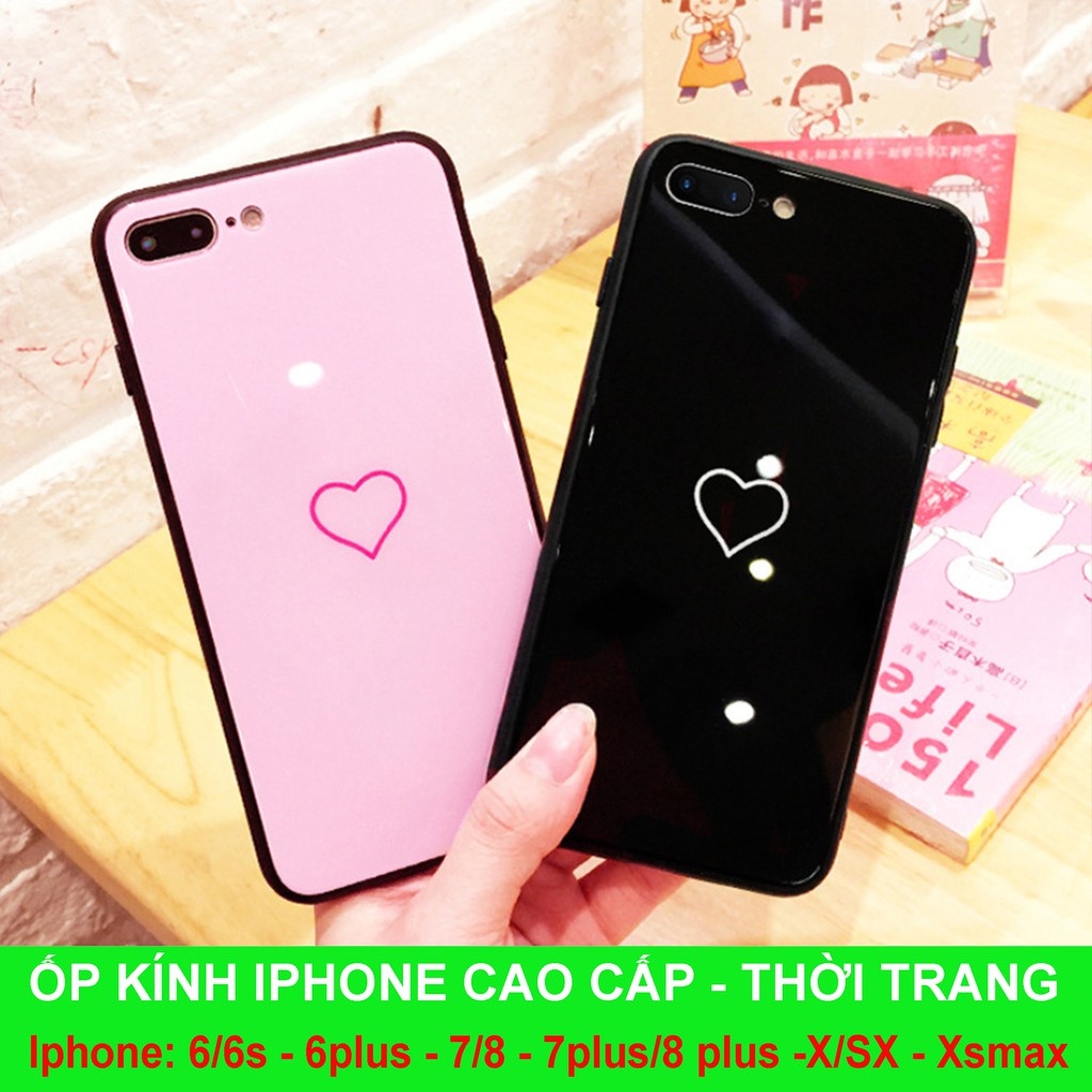 Ốp kính iphone - iphone 6 / 6s - 6 plus - 7 plus - x / sx - iphone 7 / 8