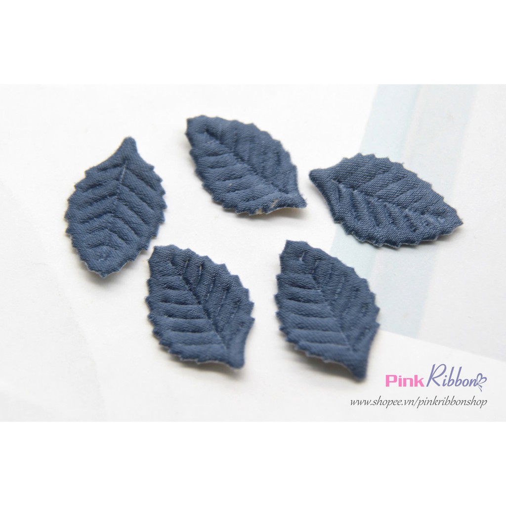 Set 5 cái - Lá lụa vải bóng cao cấp cỡ nhỏ