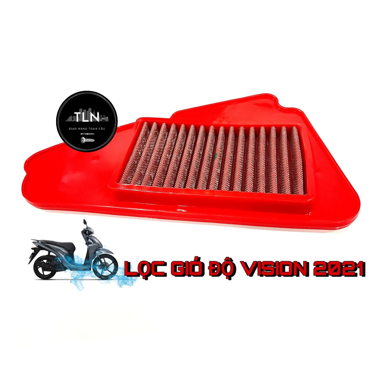 [HCM]LỌC GIÓ ĐỘ CHO HONDA VISION 2021