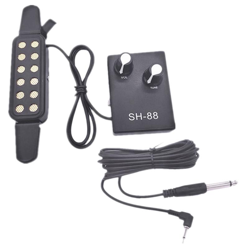 Classical Folk Acoustic Guitar Sound Hole Pickup With Volume Sound Adjustment