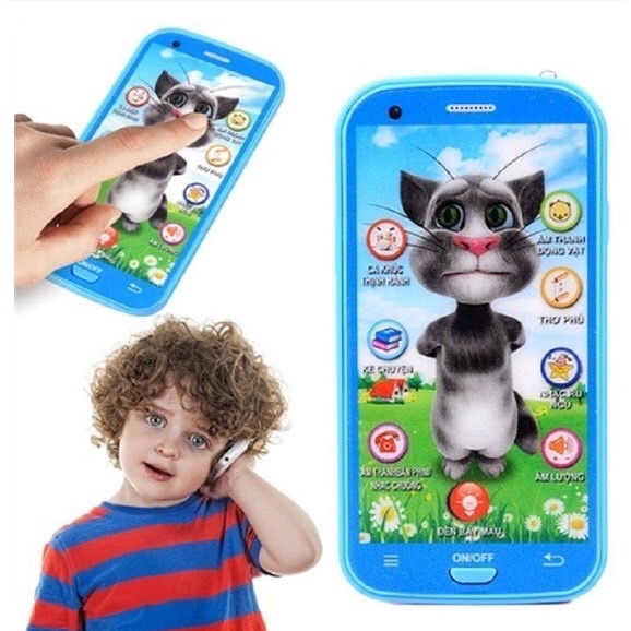 Rẻ vô địch ⚡ Điện thoại mèo tôm, đồ chơi trẻ em, ngộ nghĩnh, phát tiếng cho bé, chất lượng giá rẻ