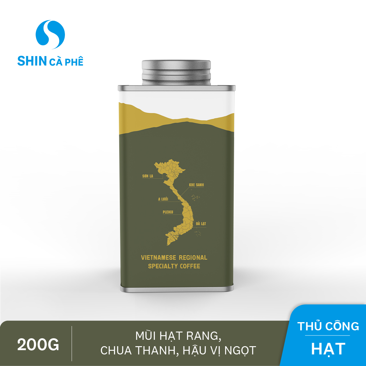 Cà phê Sơn La Blend - SHIN Cà Phê - Hộp thiếc 200g(Pour Over)