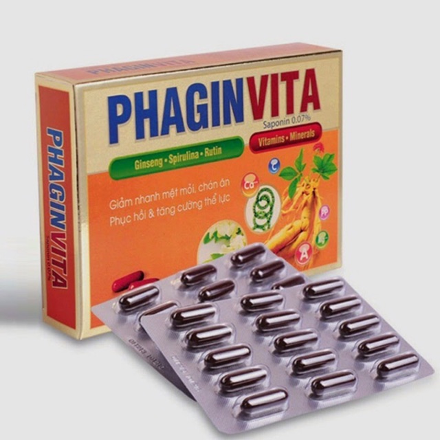 [HCM]Viên Sâm Tăng Cường Sức Khoẻ Phaginvita( Hộp 30 Viên)