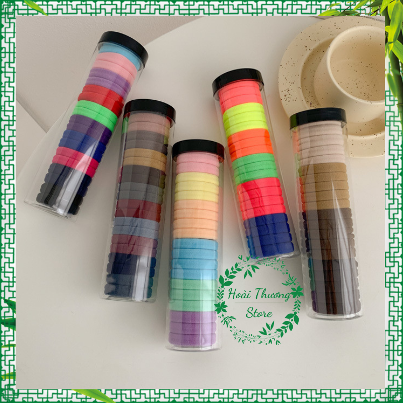 [Mới] Set ống 20 sợi thun cột tóc nữ dễ thương và tiện lợi