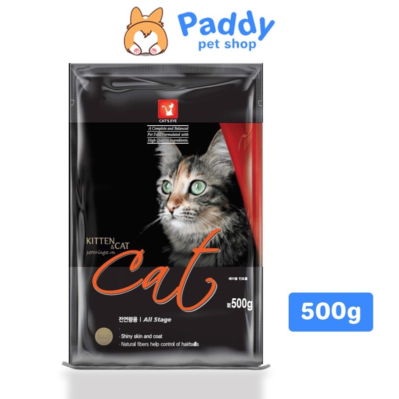 Thức Ăn Hạt Cho Mèo Cats Eye Kitten & Cat Túi 500g