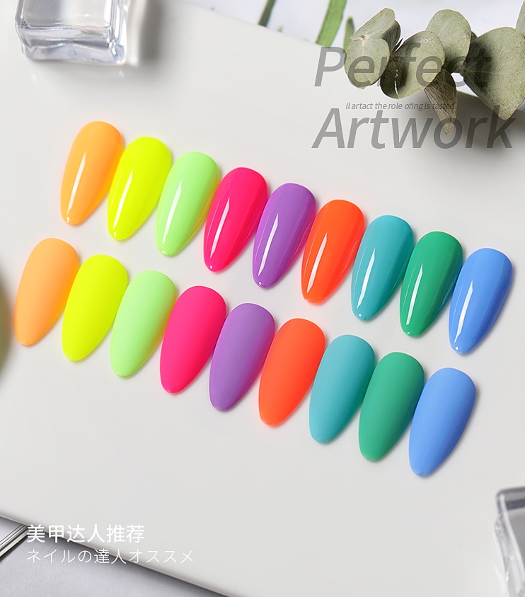 [HCM]Sơn gel AS red - Màu neon mã AIM