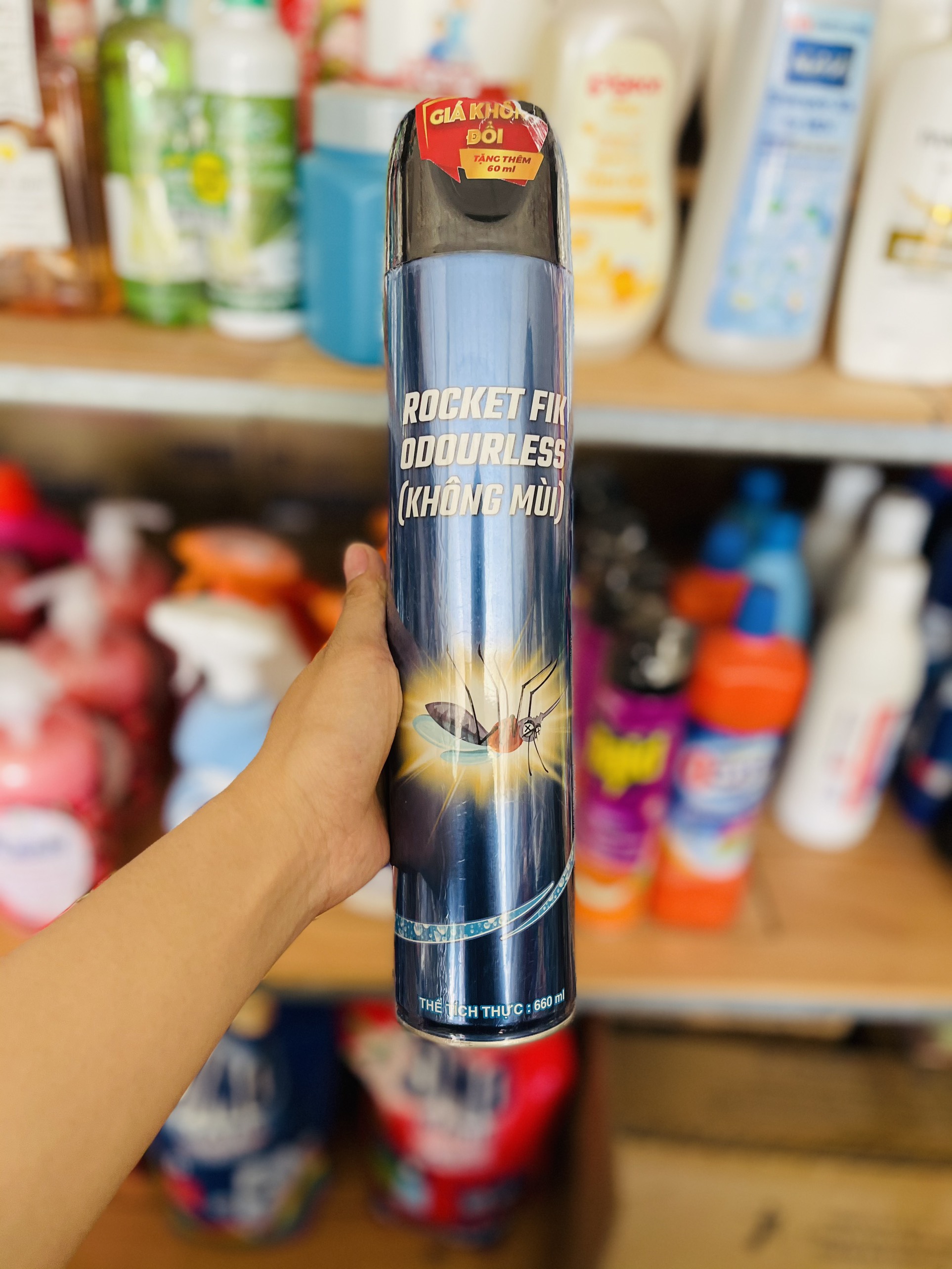 [ MẪU MỚI ] Bình xịt muỗi, diệt côn trùng không mùi Rocket 660ML ( SIÊU MẠNH)
