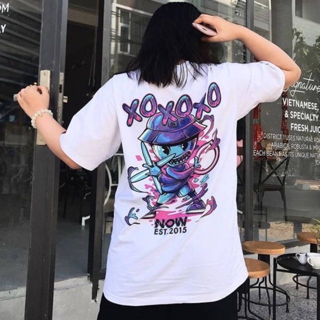 [HCM]ÁO THUN UNISEX IN XOXO  From Rộng Nam Nữ Hot Trend Độc