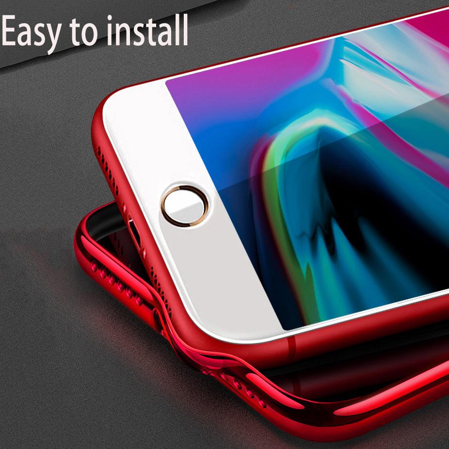Ốp Lưng Kính Viền Silicon Cho iPhone 8 Plus, Ốp Lưng iPhone 8 Plus Siêu Đẹp
