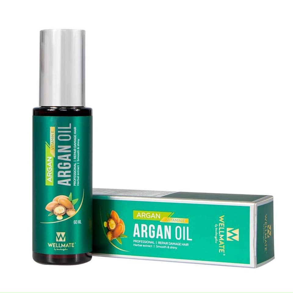 Tinh dầu phục hồi tóc hư tổn Wellmate Argan Oil 60ml