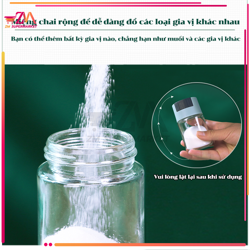 Spice Shaker, plastic spice jar, high quality kitchen button press glass spice jar, smart spice jar-anti-warm and leak-proof, better quantity control