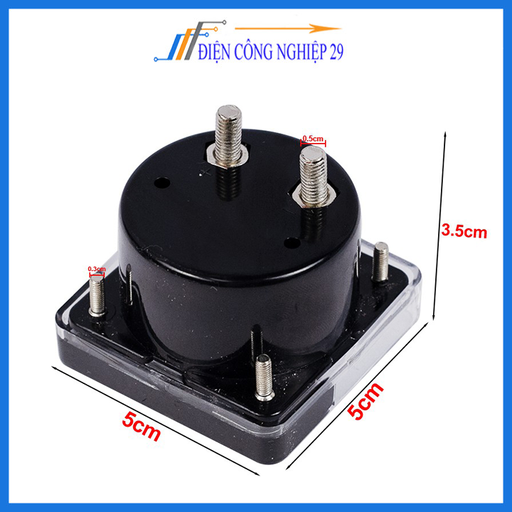 Đồng hồ Ampe kế xoay chiều BEW 5x5x3.5Cm